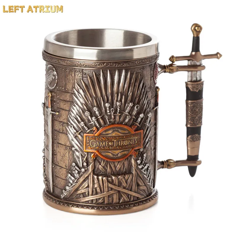 Wine Beer Whiskey Song - Tazza Viking Vintage in Acciaio Inox