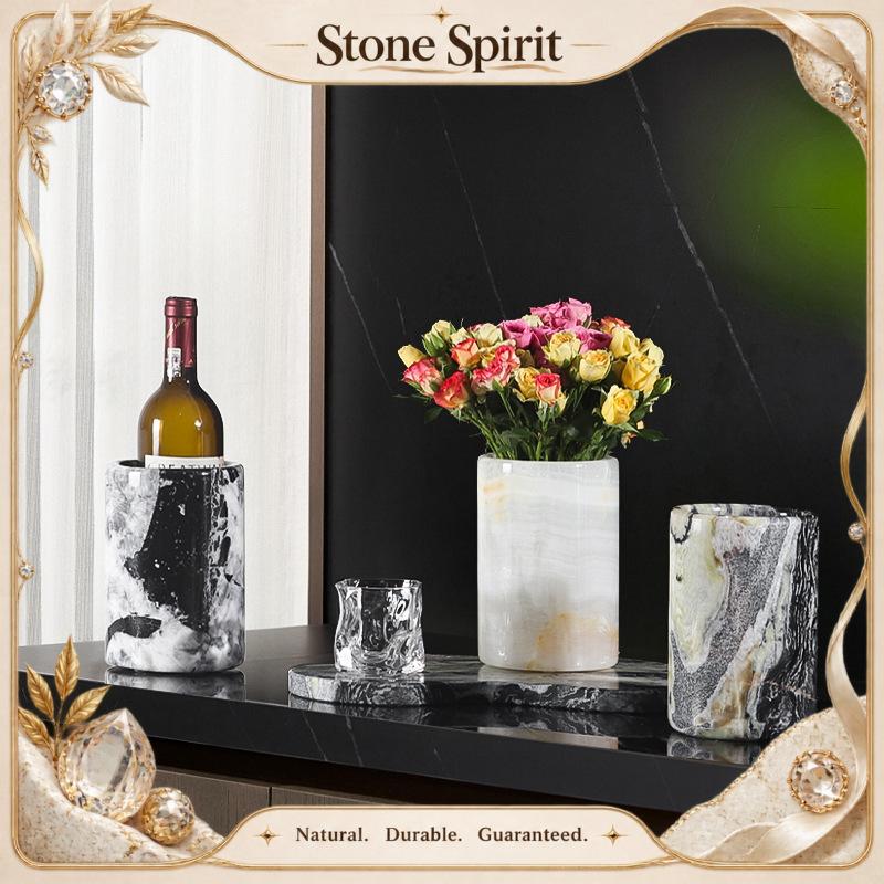 Wine Beer Europe - 【Naturale】Secchiello Refrigerante per Vino in Marmo
