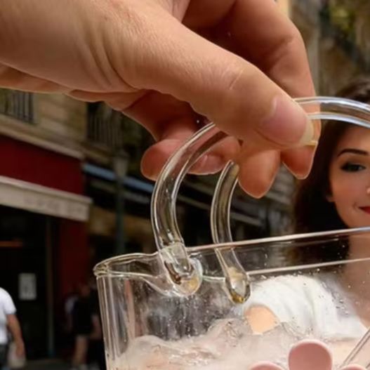 Wine Or Beer - Bicchiere Portatile a Forma di Borsa,
